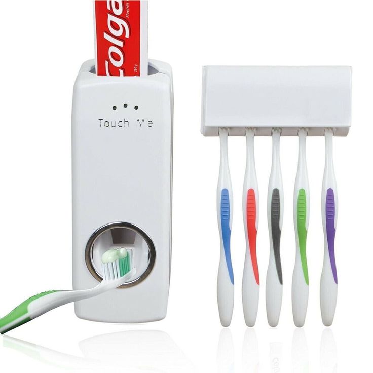 Tooth Paste Dispenser Wıth Brush Holder Best Combo