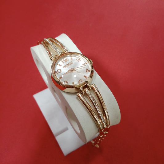 SKMEİ Gold Womens Watch
